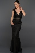 Long Black Evening Dress F2853