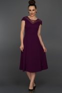 Short Purple Evening Dress AR36658