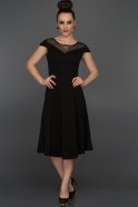 Short Black Evening Dress AR36658