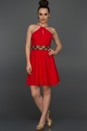 Short Red Evening Dress AR36922