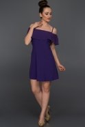 Short Purple Evening Dress AR36933