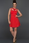 Short Red Evening Dress D9097