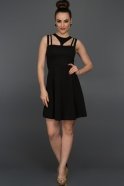 Short Black Evening Dress D9097