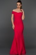 Long Fuchsia Evening Dress ABU076