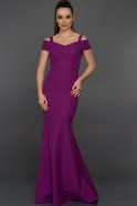 Long Purple Evening Dress ABU076