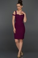 Short Violet Evening Dress C8038