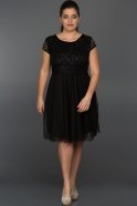 Short Black Plus Size Dress AR36877