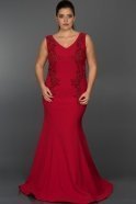 Long Red Plus Size Dress GG6906