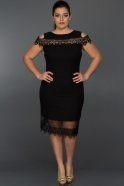 Short Black Plus Size Dress N98440