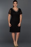 Short Black Plus Size Dress N98557