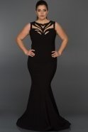 Long Black Plus Size Dress W10000