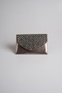 Platinum Square Stone Evening Handbags V499