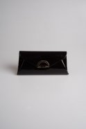 Black Patent Leather Portfolio Bag V452