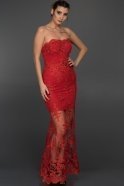 Long Red Sweetheart Evening Dress ALY7384