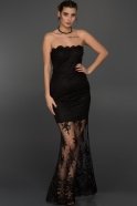 Long Black Sweetheart Evening Dress ALY7384