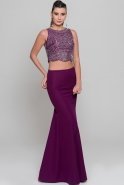 Long Purple Evening Dress ABU213