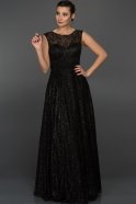 Long Black Prom Dress F2070