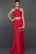 Long Red Evening Dress ABU015