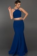 Long Sax Blue Evening Dress ABU015