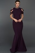 Long Purple Evening Dress T2814