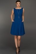 Short Sax Blue Evening Dress T2971