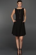 Short Black Evening Dress T2971