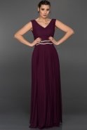 Long Purple Evening Dress W6023