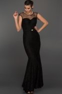 Long Black Evening Dress W6024