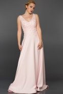 Long Pink Evening Dress F2416