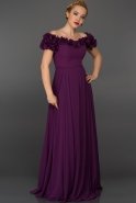 Long Purple Evening Dress ABU074