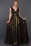 Long Gold Evening Dress F4258