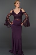 Long Purple Evening Dress M1544