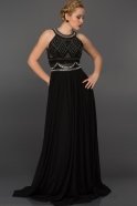 Long Black Evening Dress W6026