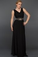 Long Black Evening Dress W6052