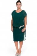 Short Emerald Green Plus Size Dress ALK6003