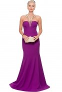 Long Purple Evening Dress ABU039