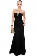 Long Black Evening Dress ABU039