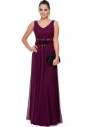 Long Purple Evening Dress ABU102