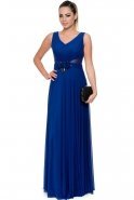 Long Sax Blue Evening Dress ABU102