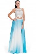Long Blue Prom Dress ABU338