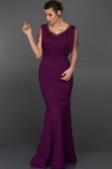 Long Violet Evening Dress W6022