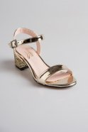 Gold Silvery-Mirror Evening Shoes PK5302