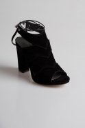 Black Suede Evening Shoes PK6325