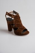 Light Brown Suede Evening Shoes PK6325