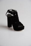 Black Suede Evening Shoes PK7325