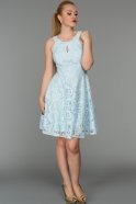Short Blue Evening Dress DS264