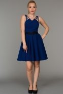 Short Sax Blue Evening Dress ABK066