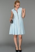 Short Blue Evening Dress DS296