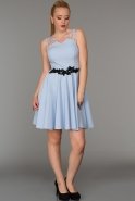 Short Blue Evening Dress ABK066