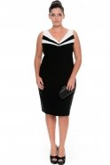 Short Black Oversized Evening Dress NZ8386